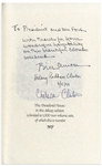 Bill Clinton Book Signed as President, Inscribed to Former President Gerald Ford -- Handsome Deluxe Limited Edition Leather Bound Set of ''The President's House''